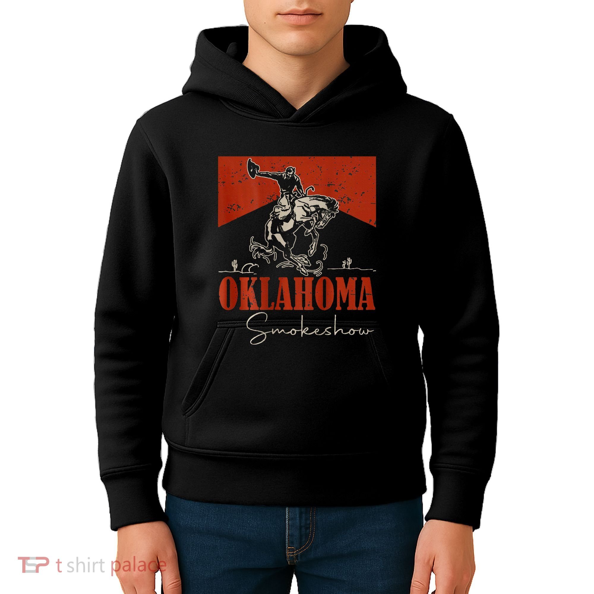 Oklahoma Smokeshow Western Rodeo Kids Hoodie
