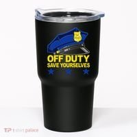 Offduty Save Yourselves Funny Police Officer Cop Tumbler thumb 0