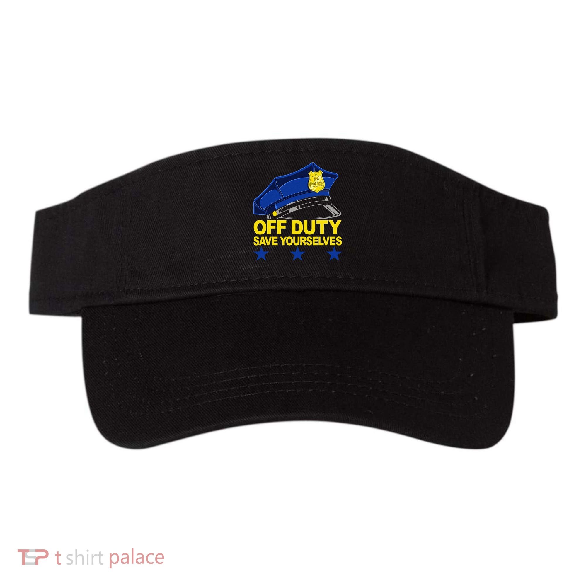 Offduty Save Yourselves Funny Police Officer Cop Visor