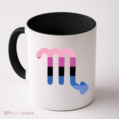 Omnisexual Scorpio Zodiac Sign Omnisexual Pride Flag Cool Gift Coffee Mug