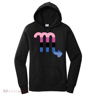 Omnisexual Scorpio Zodiac Sign Omnisexual Pride Flag Cool Gift Women's Hoodie
