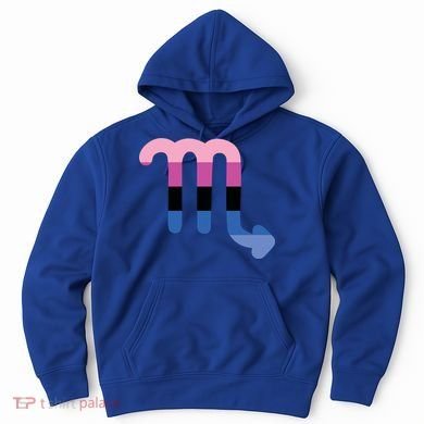 Omnisexual Scorpio Zodiac Sign Omnisexual Pride Flag Cool Gift Hoodie
