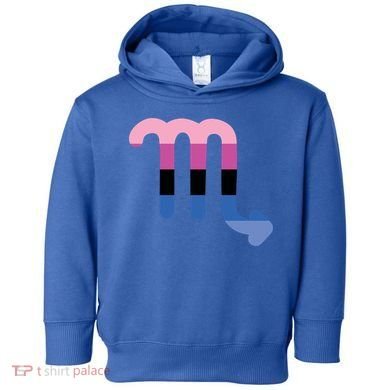Omnisexual Scorpio Zodiac Sign Omnisexual Pride Flag Cool Gift Toddler Hoodie