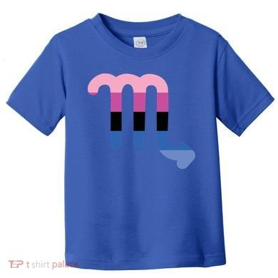Omnisexual Scorpio Zodiac Sign Omnisexual Pride Flag Cool Gift Toddler T-Shirt
