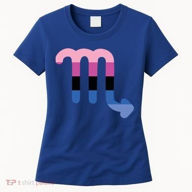 Omnisexual Scorpio Zodiac Sign Omnisexual Pride Flag Cool Gift Women's T-Shirt