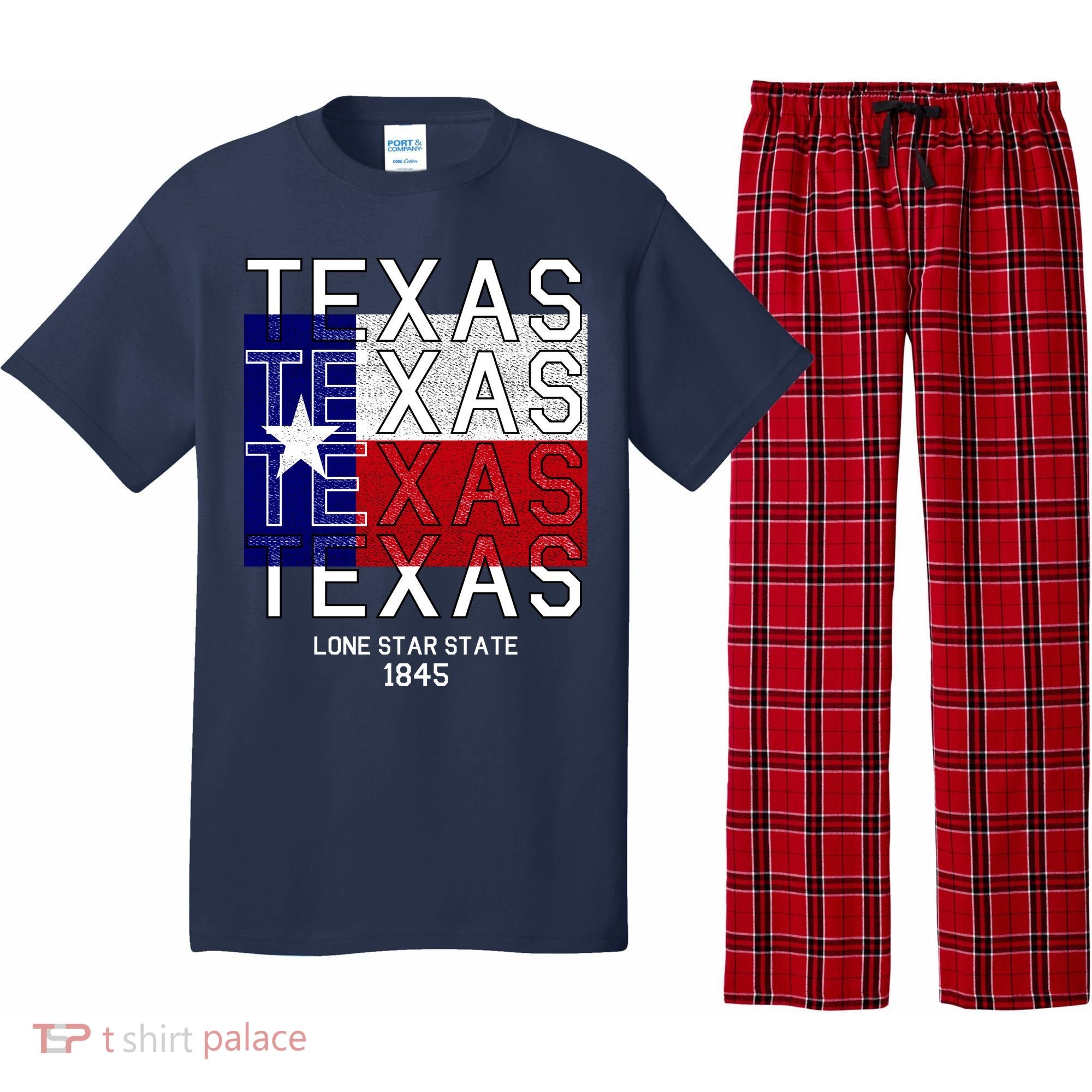Original Texas 1845 Logo Pajama Set