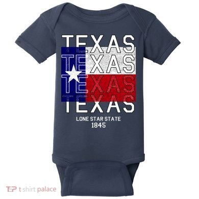 Original Texas 1845 Logo Baby Bodysuit