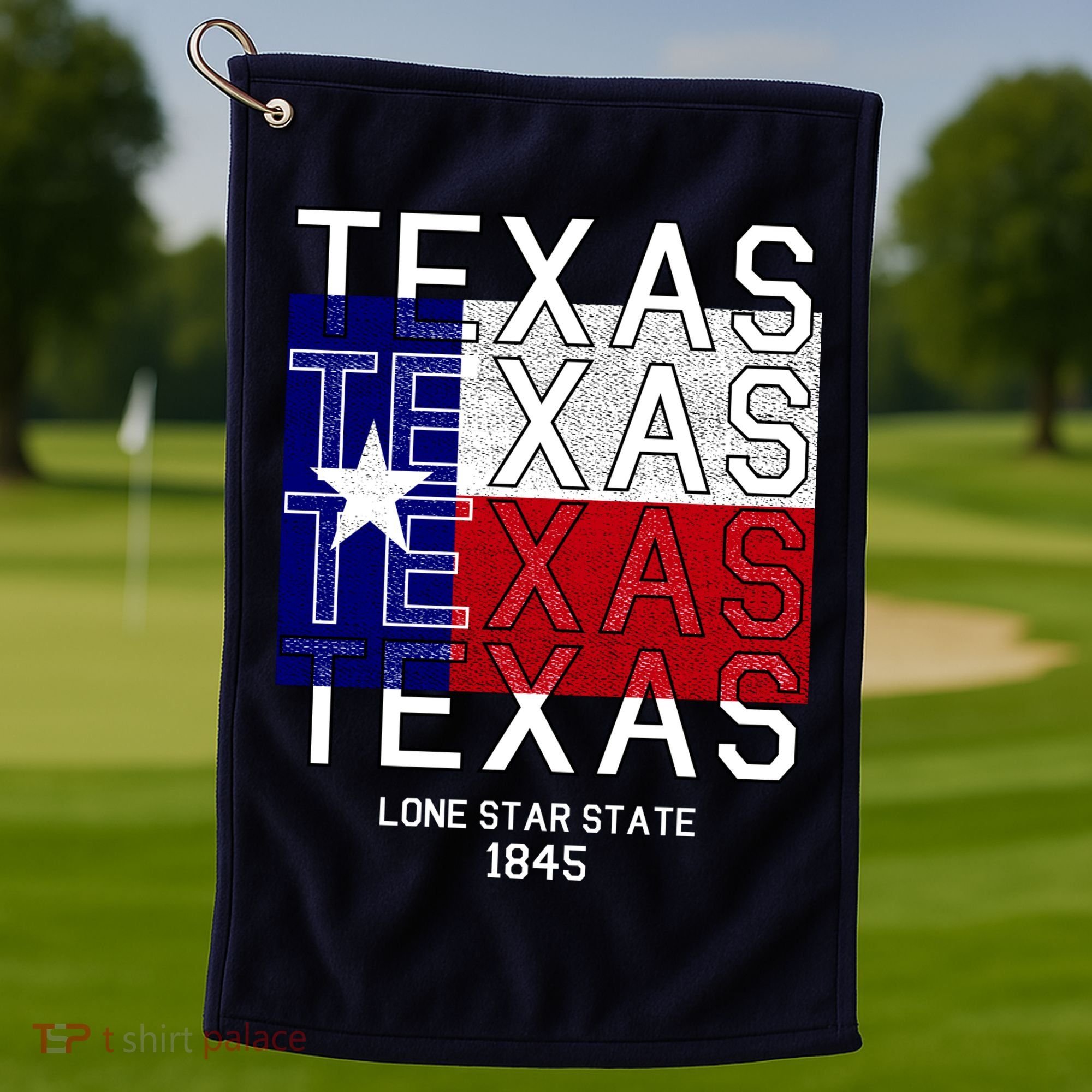Original Texas 1845 Logo Golf Towel