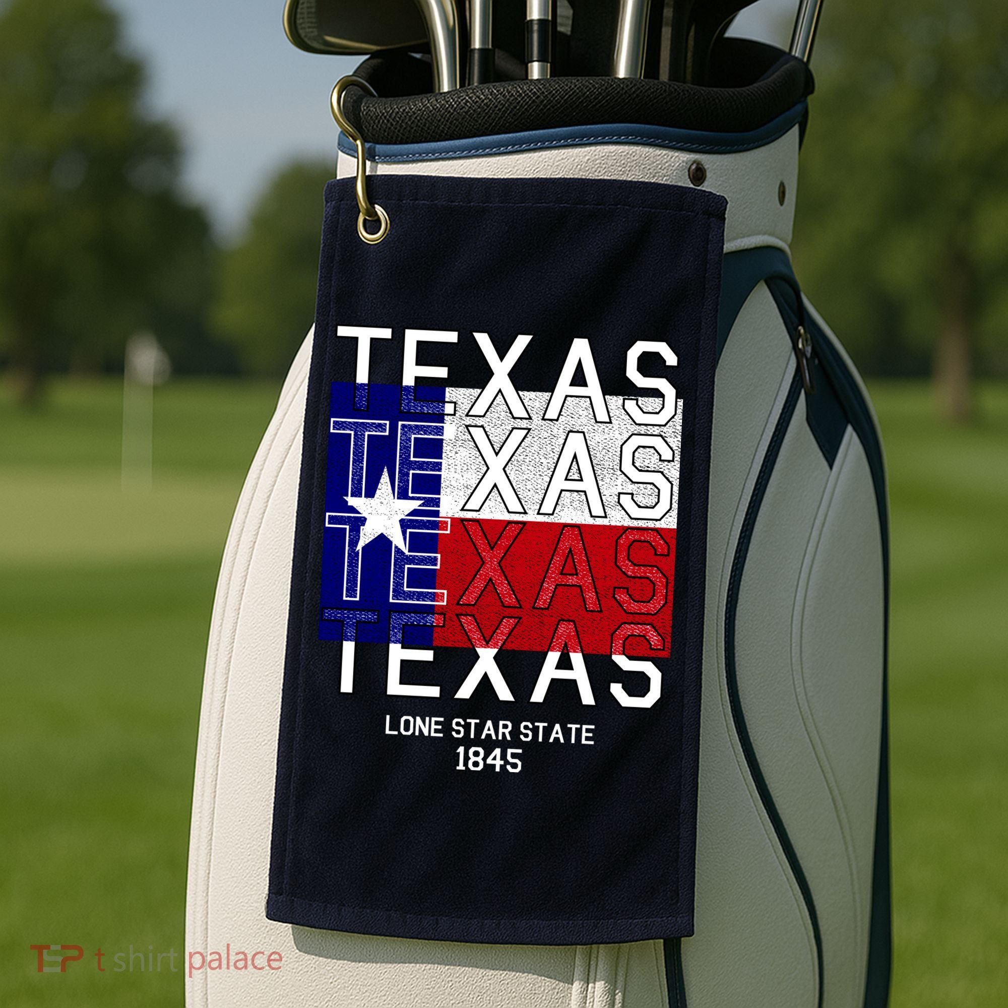 Original Texas 1845 Logo Golf Towel