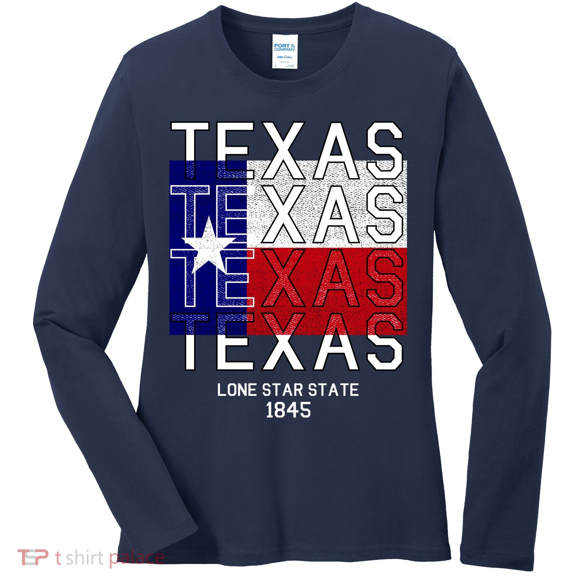 Original Texas 1845 Logo Women's Long Sleeve Shirt