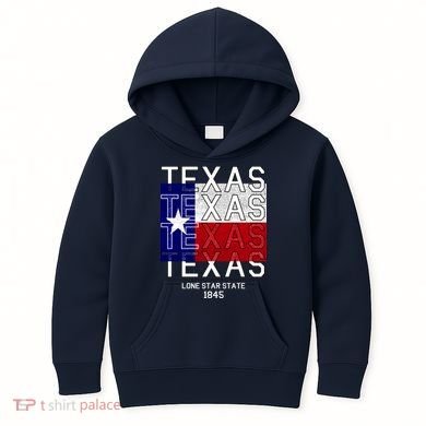 Original Texas 1845 Logo Kids Hoodie