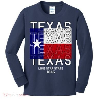 Original Texas 1845 Logo Kids Long Sleeve Shirt