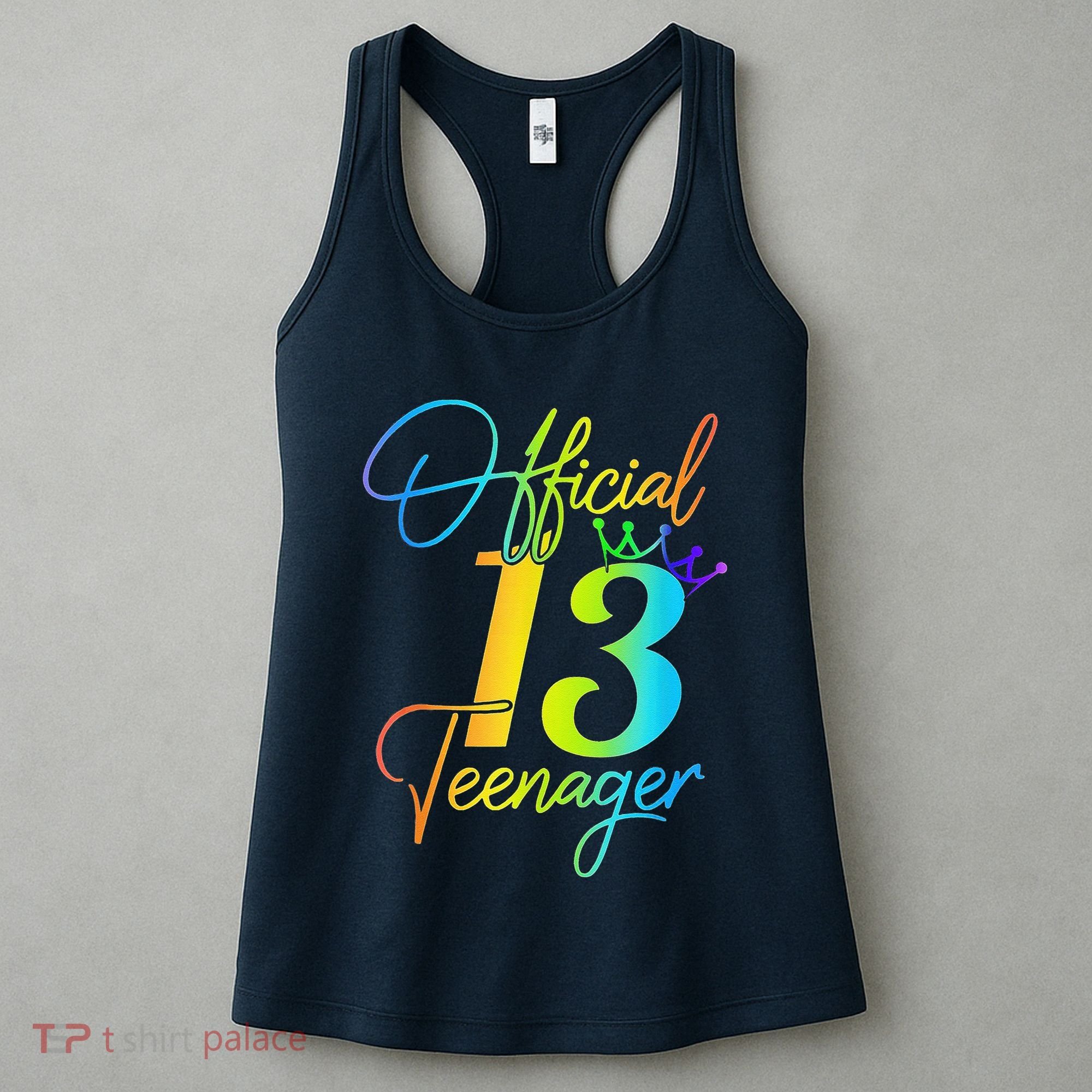 Office Teenager 13 Years Old 13th Birthday Gifts Women's Tank Top