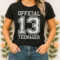O.fficial Teenager 13th Birthday Gift Women's T-Shirt thumb 2