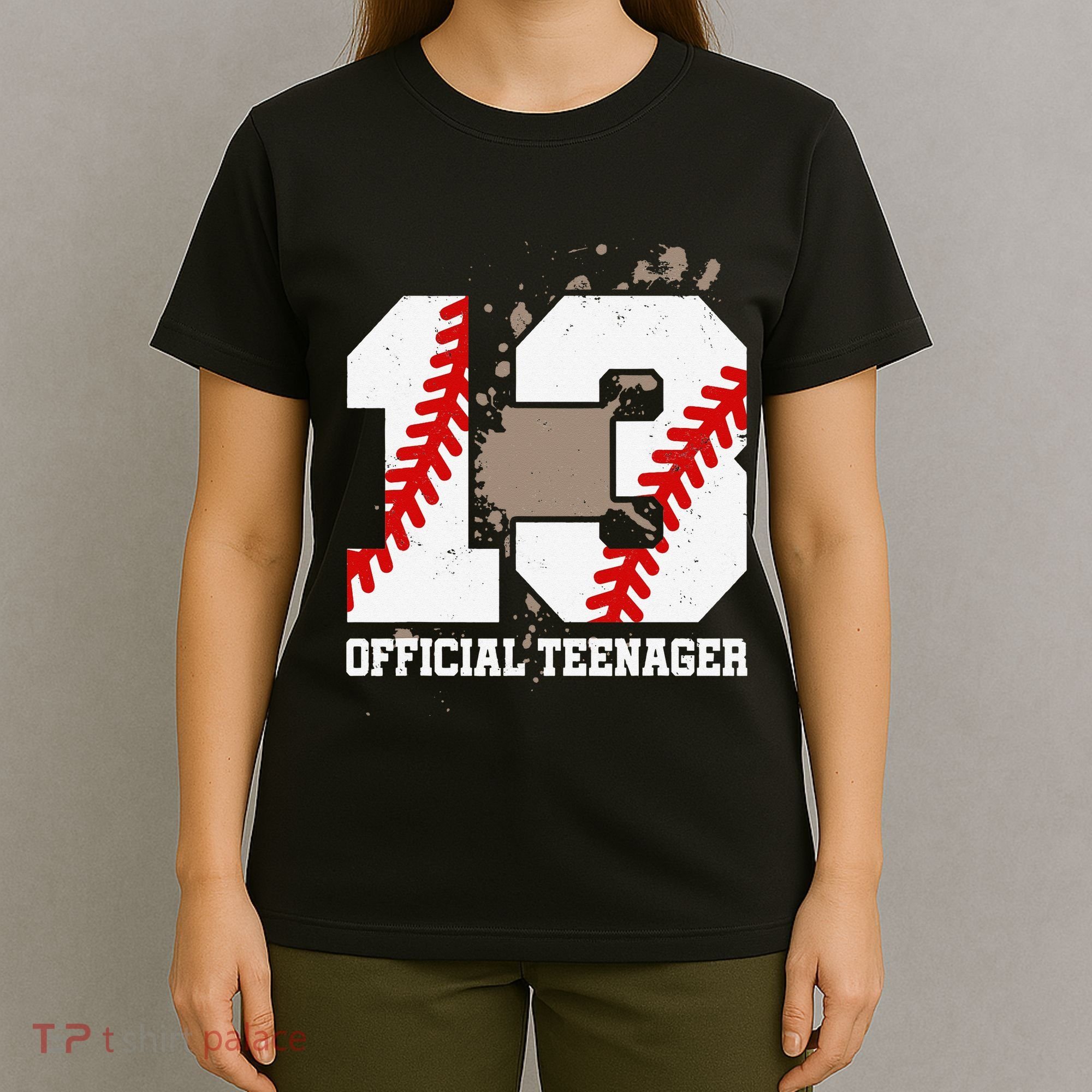Official Teenager 13th Birthday Baseball 13 Years Old T-Shirt
