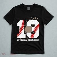 Official Teenager 13th Birthday Baseball 13 Years Old T-Shirt thumb 5