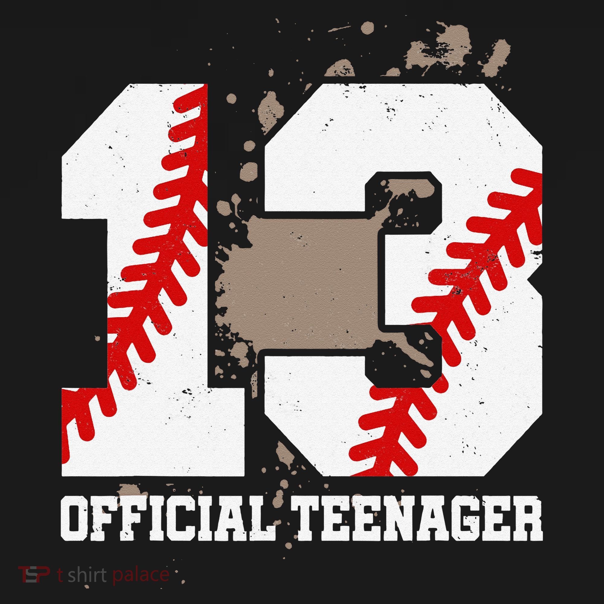 Official Teenager 13th Birthday Baseball 13 Years Old T-Shirt