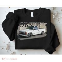 Obs Truck 90s Single Cab Lowered 1500 Truck Car Enthusiast Sweatshirt thumb 2