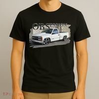 Obs Truck 90s Single Cab Lowered 1500 Truck Car Enthusiast T-Shirt thumb 3