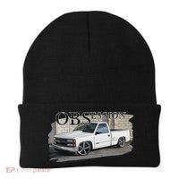 Obs Truck 90s Single Cab Lowered 1500 Truck Car Enthusiast Beanie thumb 0