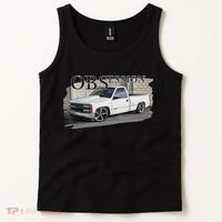 Obs Truck 90s Single Cab Lowered 1500 Truck Car Enthusiast Tank Top thumb 2