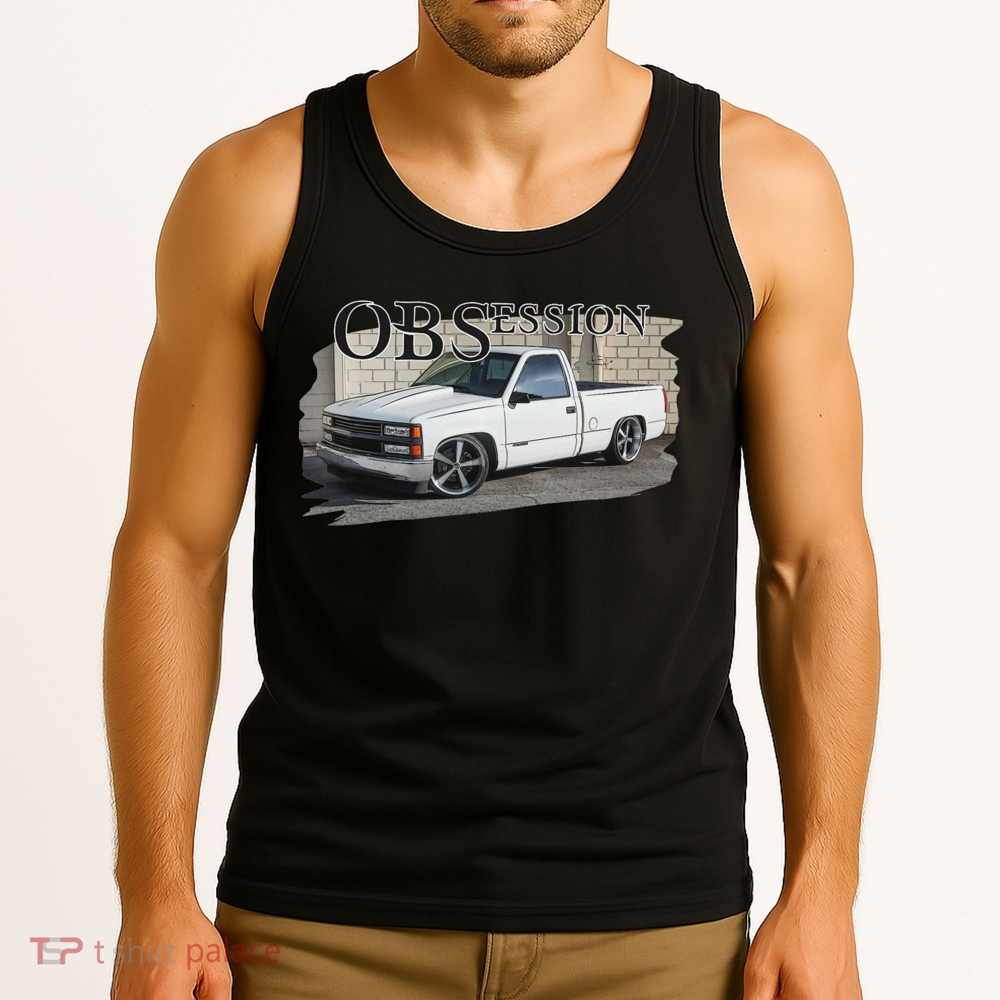 Obs Truck 90s Single Cab Lowered 1500 Truck Car Enthusiast Tank Top