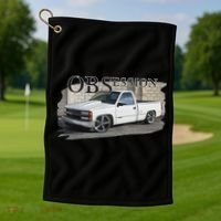 Obs Truck 90s Single Cab Lowered 1500 Truck Car Enthusiast Golf Towel thumb 1