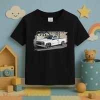 Obs Truck 90s Single Cab Lowered 1500 Truck Car Enthusiast Toddler T-Shirt thumb 3