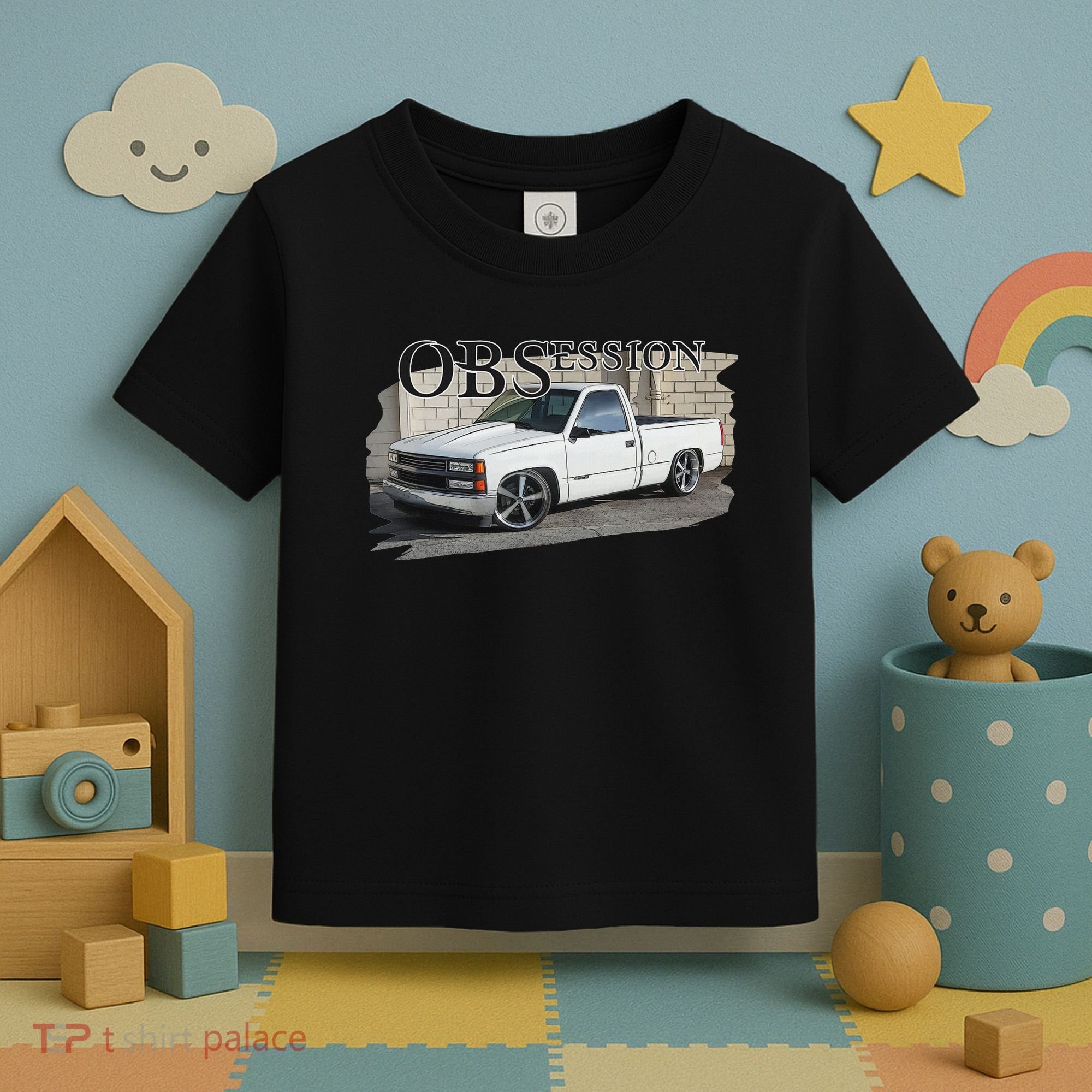 Obs Truck 90s Single Cab Lowered 1500 Truck Car Enthusiast Toddler T-Shirt