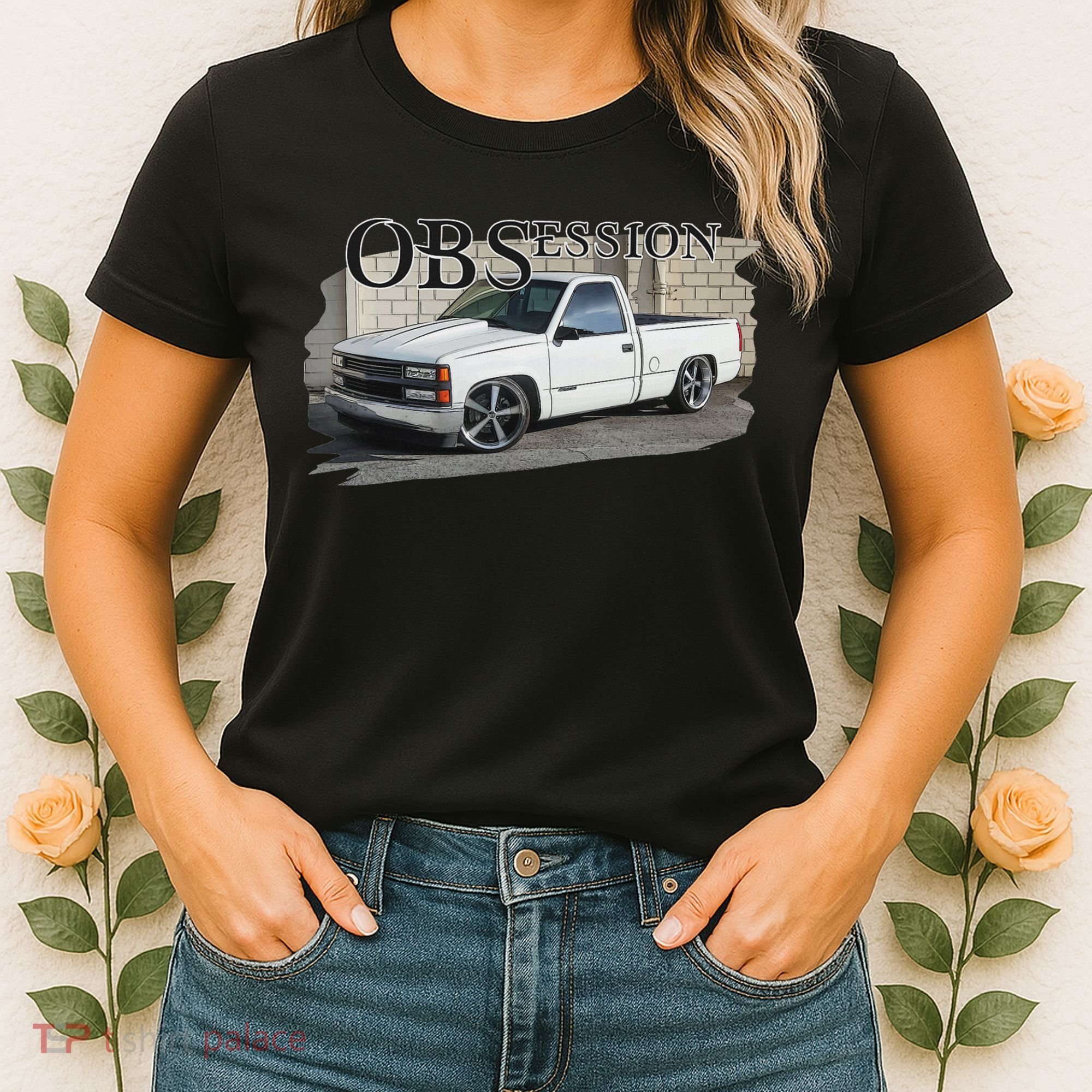 Obs Truck 90s Single Cab Lowered 1500 Truck Car Enthusiast Women's T-Shirt