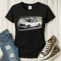 Obs Truck 90s Single Cab Lowered 1500 Truck Car Enthusiast Women's T-Shirt thumb 3