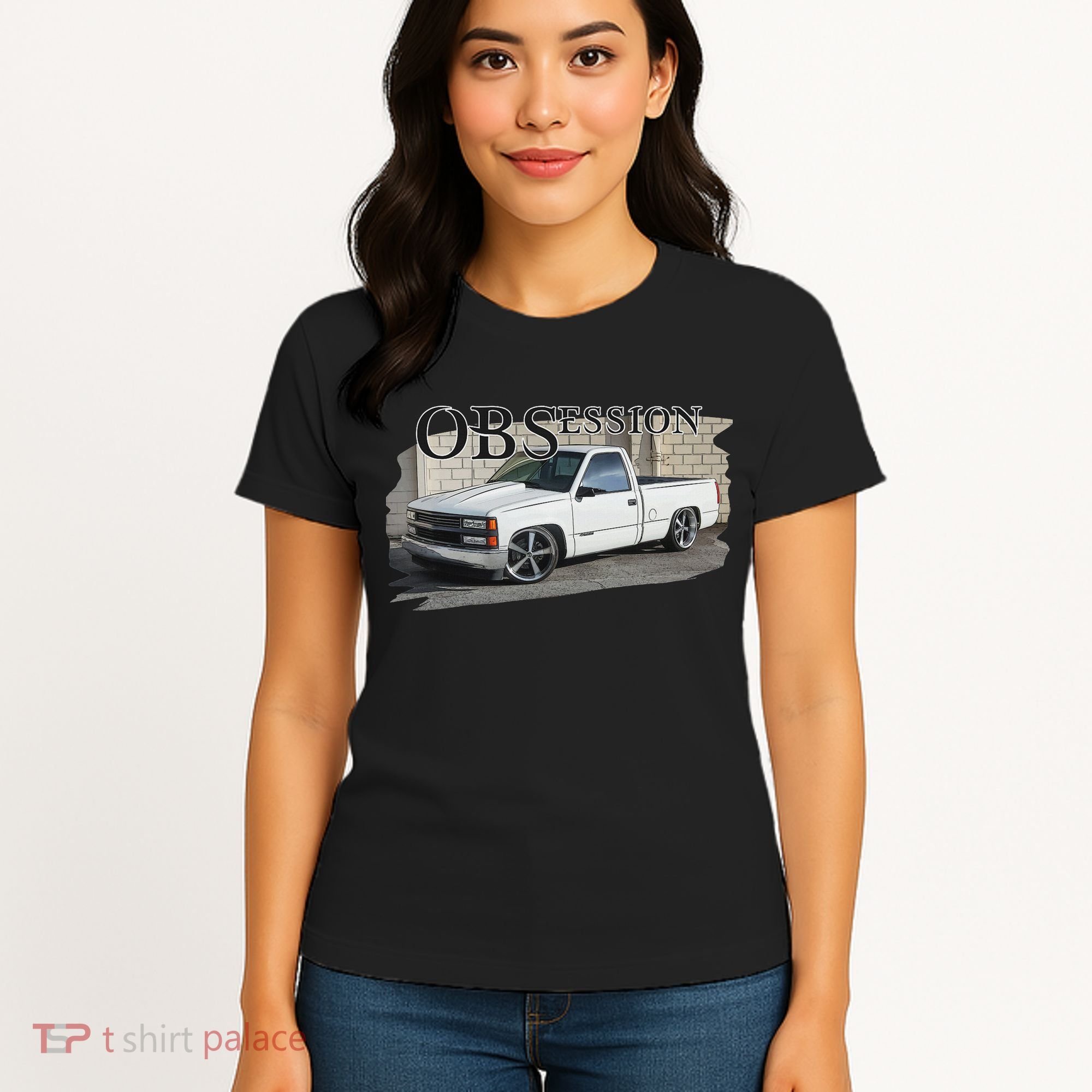 Obs Truck 90s Single Cab Lowered 1500 Truck Car Enthusiast Women's T-Shirt