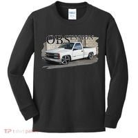 Obs Truck 90s Single Cab Lowered 1500 Truck Car Enthusiast Kids Long Sleeve Shirt thumb 0