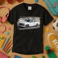 Obs Truck 90s Single Cab Lowered 1500 Truck Car Enthusiast Kids T-Shirt thumb 3