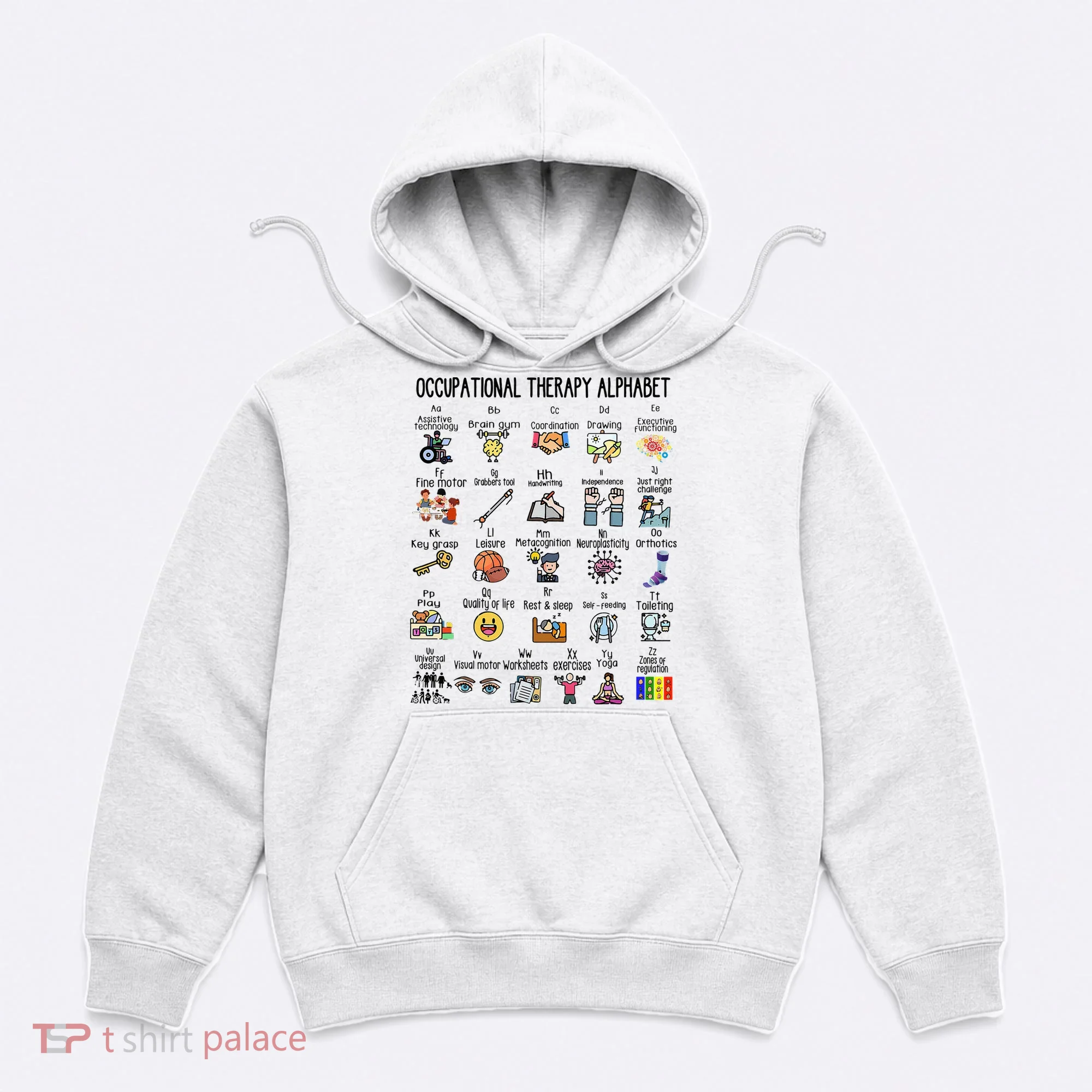 Occupational Therapy Alphabet OT Therapist Teacher Assistant Hoodie