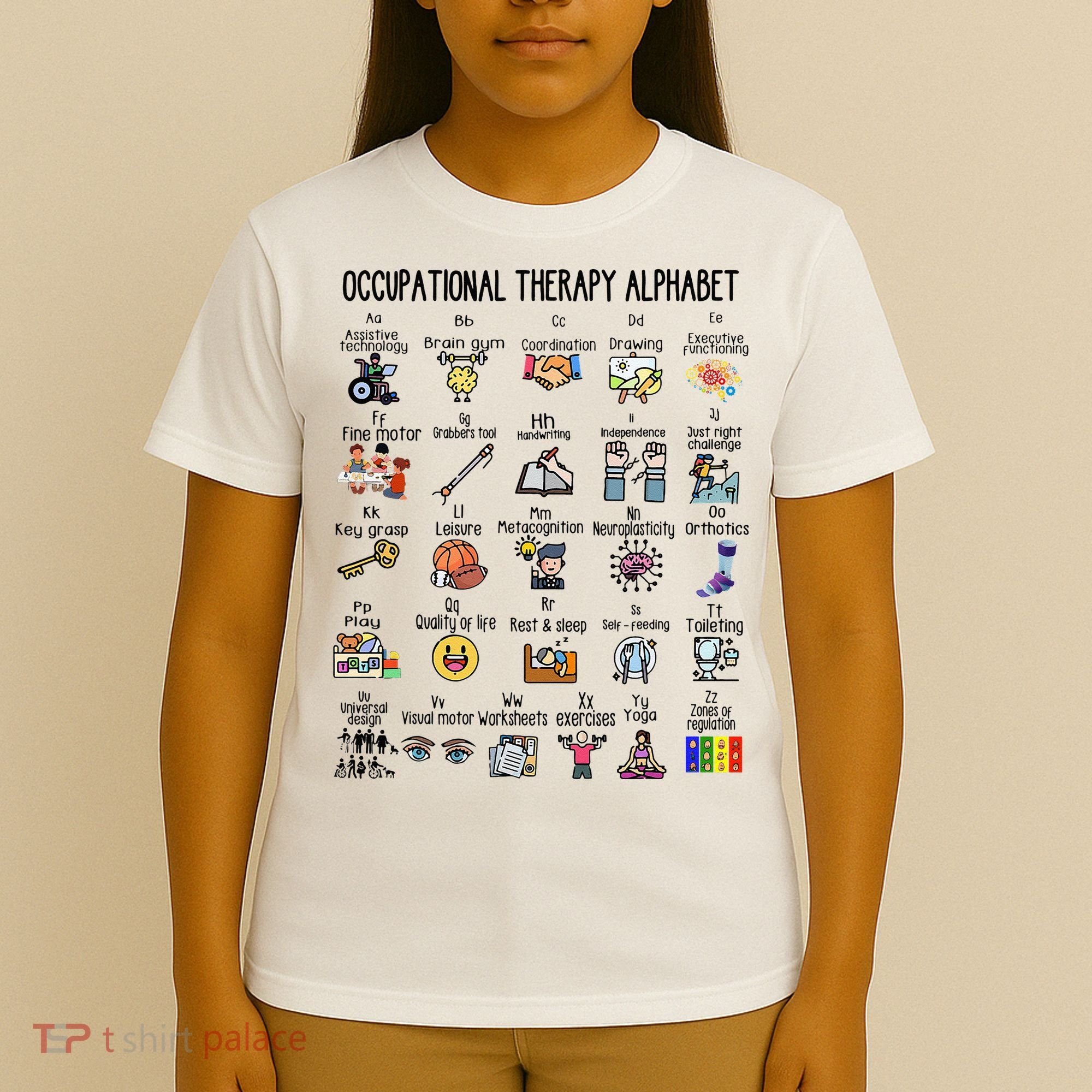 Occupational Therapy Alphabet OT Therapist Teacher Assistant T-Shirt