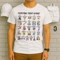 Occupational Therapy Alphabet OT Therapist Teacher Assistant T-Shirt thumb 6