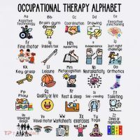 Occupational Therapy Alphabet OT Therapist Teacher Assistant Button thumb 1