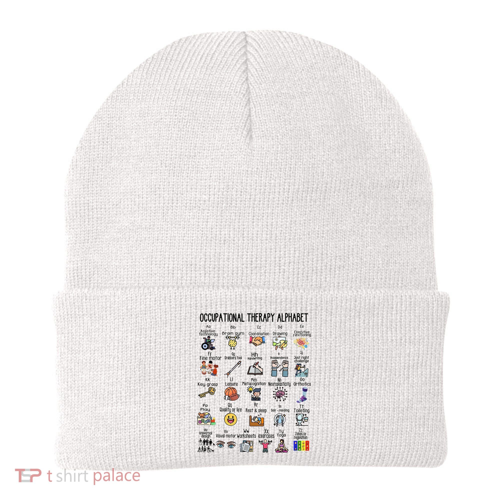 Occupational Therapy Alphabet OT Therapist Teacher Assistant Beanie
