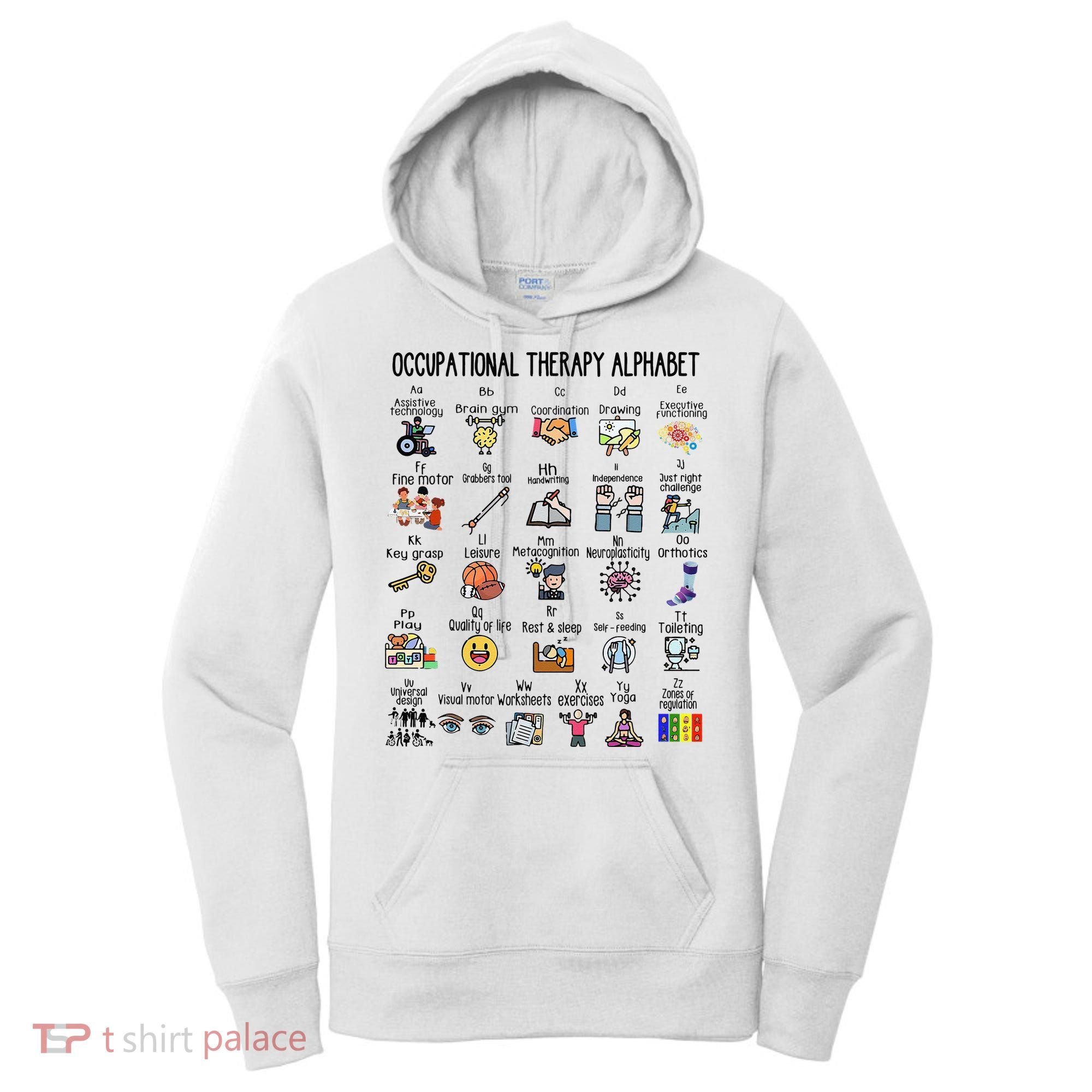Occupational Therapy Alphabet OT Therapist Teacher Assistant Women's Hoodie