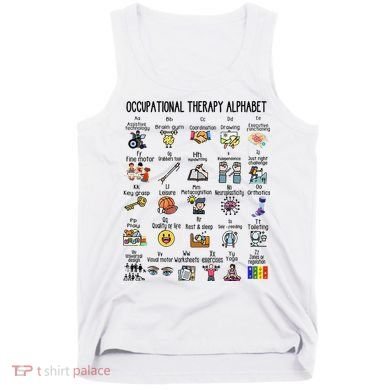 Occupational Therapy Alphabet OT Therapist Teacher Assistant Tank Top