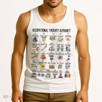 Occupational Therapy Alphabet OT Therapist Teacher Assistant Tank Top thumb 3