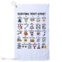 Occupational Therapy Alphabet OT Therapist Teacher Assistant Golf Towel thumb 0