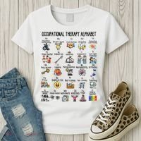 Occupational Therapy Alphabet OT Therapist Teacher Assistant Women's T-Shirt thumb 3