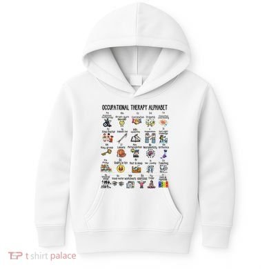 Occupational Therapy Alphabet OT Therapist Teacher Assistant Kids Hoodie