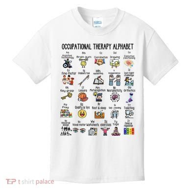 Occupational Therapy Alphabet OT Therapist Teacher Assistant Kids T-Shirt