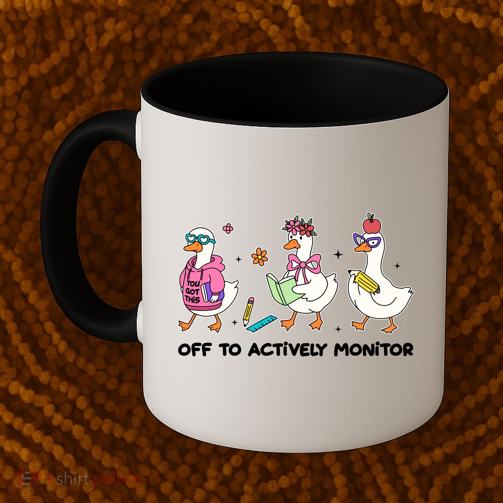 Off To Actively Monitor Silly Goose School Coffee Mug