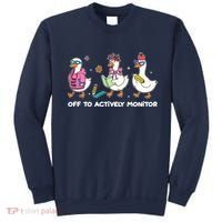 Off To Actively Monitor Silly Goose School Sweatshirt thumb 0