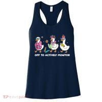 Off To Actively Monitor Silly Goose School Women's Tank Top thumb 0