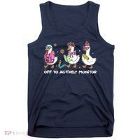 Off To Actively Monitor Silly Goose School Tank Top thumb 0